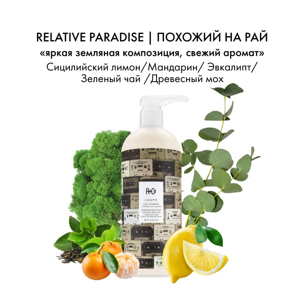 R+Co Шампунь для вьющихся волос с комплексом масел Кассета Cassette Curl Shampoo + superseed oil complex, 1000 мл купить