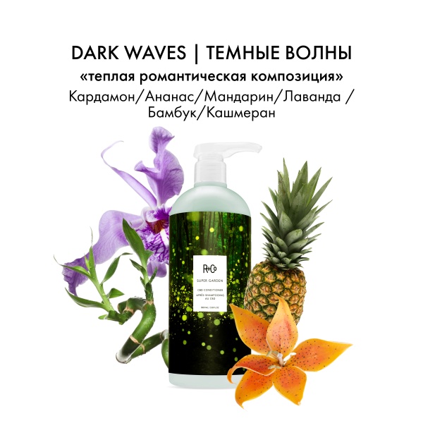 R+Co Успокаивающий кондиционер Дивный сад Super Garden Cbd Conditioner, 1000 мл купить