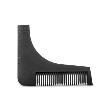 happyDoll Расческа трафарет для оформления контура бороды и усов Barber, карбоновая, 115 х 95 мм купить