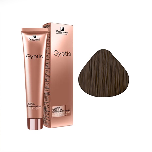 Fauvert Professionnel Перманентный краситель Гиптис Gyptis, 5/1 светлый шатен пепельный, 100 мл купить