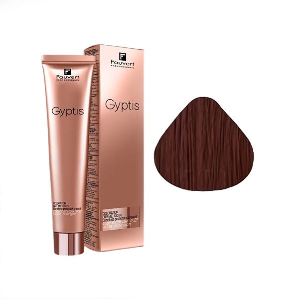 Fauvert Professionnel Перманентный краситель Гиптис Gyptis, 5/52 светлый шатен махагоновый перламутровый, 100 мл купить