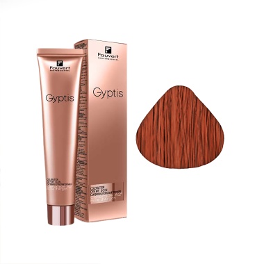 Fauvert Professionnel Перманентный краситель Гиптис Gyptis, 6/444 темный блондин медный ультра-интенсивный, 100 мл купить