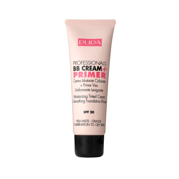 Pupa BB Крем+основа для комбинированной и жирной кожи Professionals BB Cream+Primer, оттенок 002, 50 мл купить