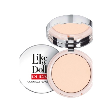 Pupa Пудра для лица компактная легкая Like A Doll, оттенок 001, 10 гр купить