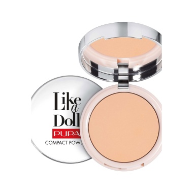 Pupa Пудра для лица компактная легкая Like A Doll, оттенок 004, 10 гр купить