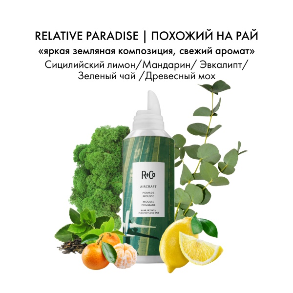 R+Co Помада-мусс для укладки Летучий Голландец Aircraft Pomade Mousse, 166 мл купить