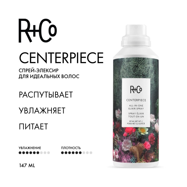 R+Co Cпрей-эликсир для идеальных волос Главный Герой Centerpiece All-In-One Hair Elixir, 147 мл купить