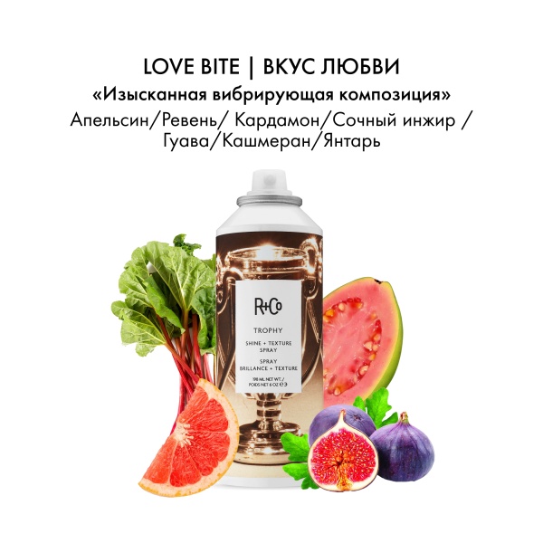 R+Co Спрей для текстуры и блеска Трофей Trophy Shine + Texture Spray, 198 мл купить