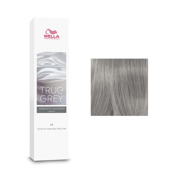 Wella Professionals Тонер для натуральных седых волос True Grey, Graphite Shimmer Medium Нейтральный серый средний, 60 мл купить