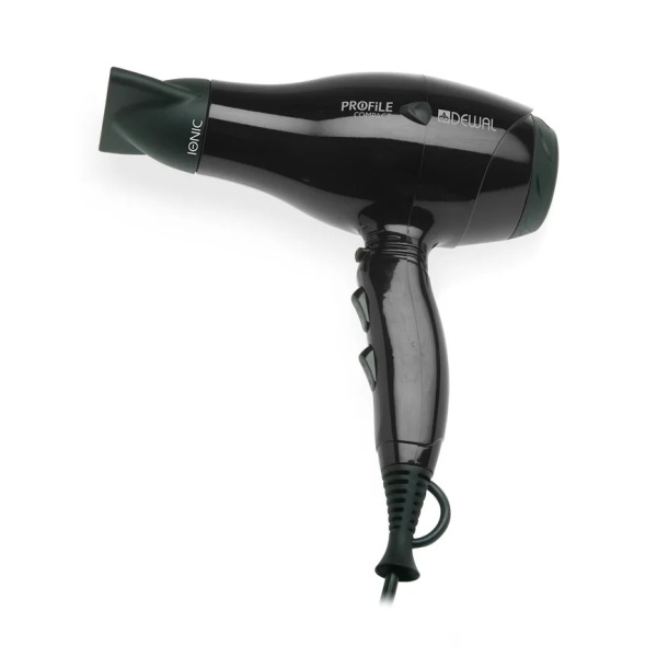 Dewal Pro Фен Profile Compact черный, 2000 Вт, ионизация, 2 насадки купить
