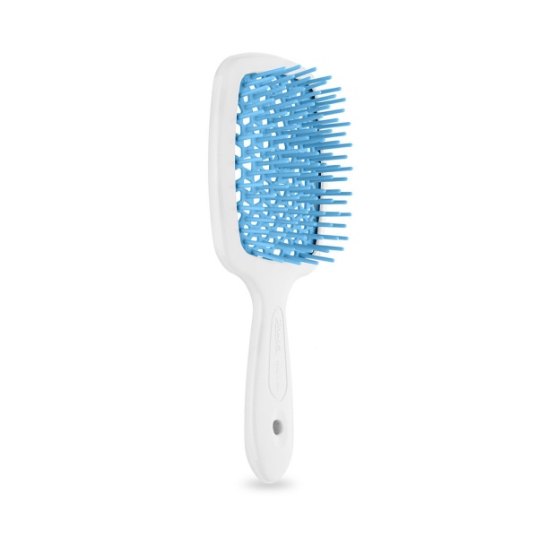 Janeke Щётка SuperBrush Small, 17.5 х 7 х 3 см, белый/бирюзовый купить