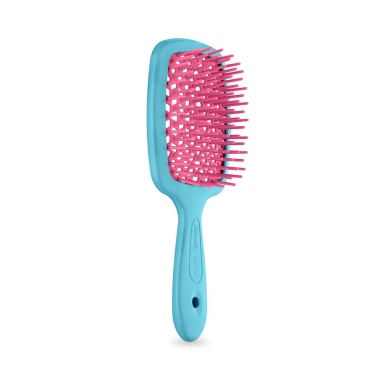 Janeke Щётка SuperBrush, 20. 3 х 8.5 х 3.1 см, бирюзовый/розовый купить