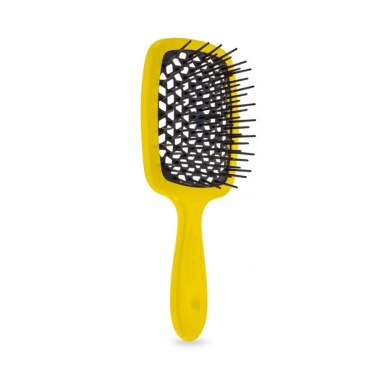 Janeke Щётка SuperBrush Small, 17.5 x 7 x 3 см, желтая/черная купить