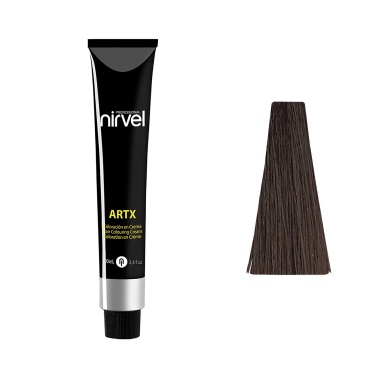 Nirvel Professional Перманентный краситель для волос ARTX Professional, 5-71 Светлый каштановый коричневый коричневый пепельный, 60 мл купить