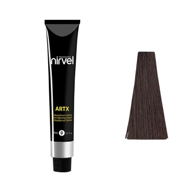 Nirvel Professional Перманентный краситель для волос ARTX Professional, 4-77 Каштановый табачный коричневый интенсивный, 60 мл купить