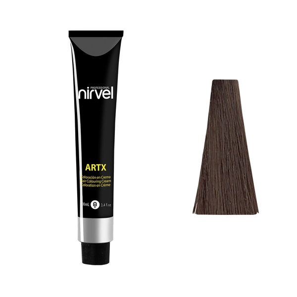 Nirvel Professional Перманентный краситель для волос ARTX Professional, 5-77 Светлый каштановый табачный коричневый интенсивный, 60 мл купить