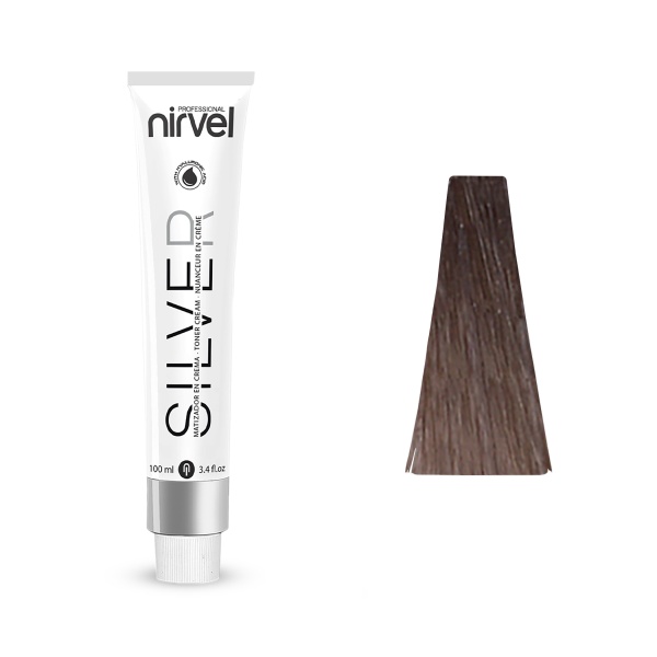 Nirvel Professional Тонер-крем для кислого тонирования Silver, 5-17 Пепельный коричневый средний, 100 мл купить