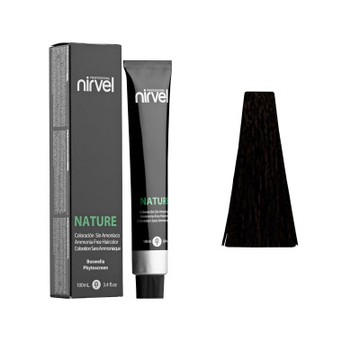 Nirvel Professional Безаммиачный краситель Nature Professional, 4/71 Каштановый коричневый пепельный, 100 мл купить
