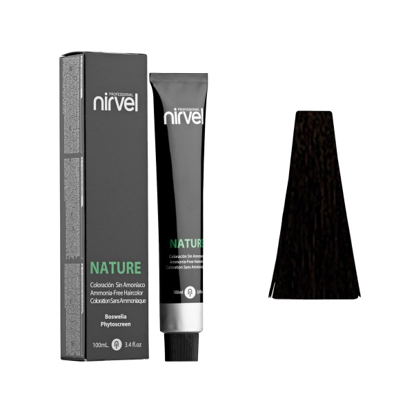 Nirvel Professional Безаммиачный краситель Nature Professional, 4/71 Каштановый коричневый пепельный, 100 мл купить