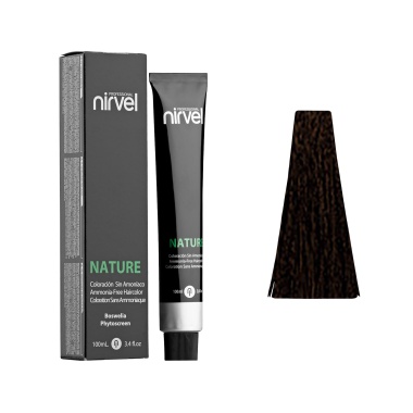 Nirvel Professional Безаммиачный краситель Nature Professional, 4/77 Каштановый коричневый интенсивный, 100 мл купить