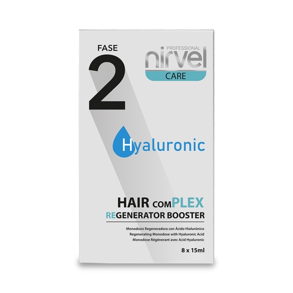 Nirvel Professional Сыворотка-бустер восстанавливающая для поврежденных волос с гиалуроновой кислотой Фаза 1 Hair complex regenerator booster, 8 х 15 мл купить