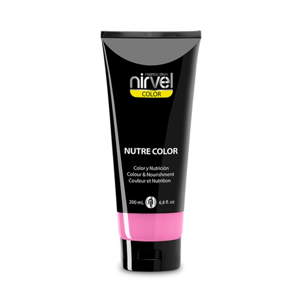 Nirvel Professional Красящая гель-маска питательная Nutre Color, Бабл Гам Buble Gum, 200 мл купить