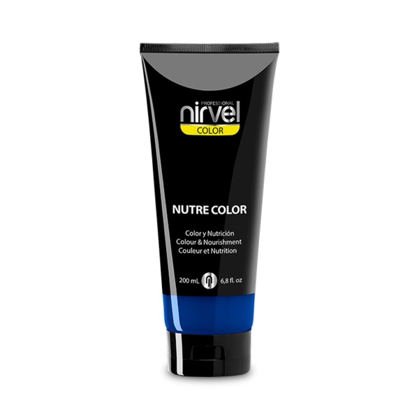Nirvel Professional Красящая гель-маска питательная Nutre Color, Ультрамарин Klein Blue Nutre, 200 мл купить