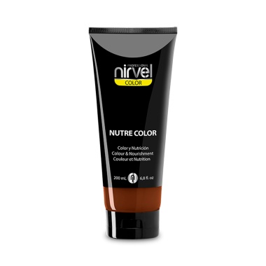 Nirvel Professional Красящая гель-маска питательная Nutre Color, Темный коричневый Dark Brown, 200 мл купить