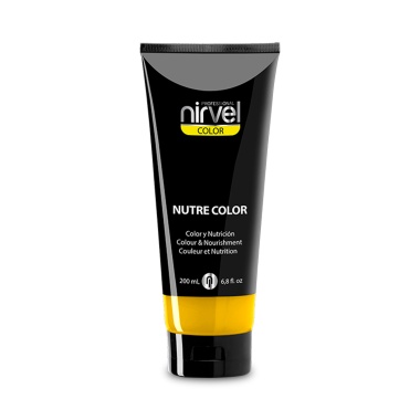 Nirvel Professional Красящая гель-маска питательная Nutre Color, Желтый Yellow, 200 мл купить