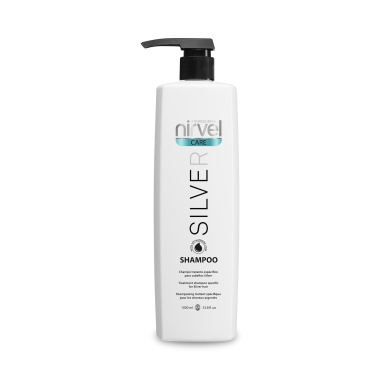 Nirvel Professional Шампунь защитный с гиалуроновой кислотой для седых и блондированных волос Silver Shampoo, 1000 мл купить