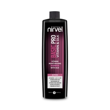 Nirvel Professional Шампунь увлажняющий с витаминами и шелком Vitamin Moisturizing Shampoo with Silk, 1000 мл купить