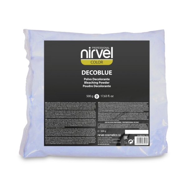 Nirvel Professional Обесцвечивающая пудра в пакете до 5 тонов Decobasic, синяя, 500 гр купить