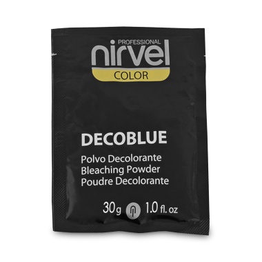 Nirvel Professional Обесцвечивающая пудра в саше до 5 тонов Decobasic, синяя, 30 гр купить