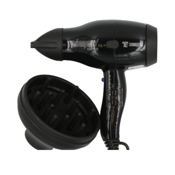 Tecnoelettra Фен для волос Kompact Turbo 3600, Black купить