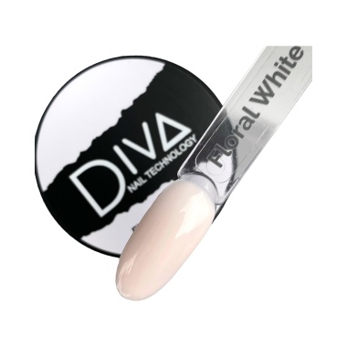 Diva База каучуковая камуфлирующая French Base, Floral White, 30 мл купить
