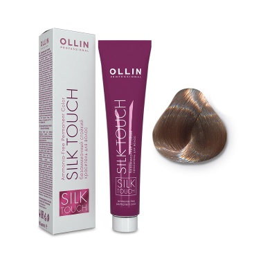 Ollin Professional Безаммиачный стойкий краситель с маслом виноградной косточки Silk Touch, 10/26 светлый блондин розовый, 60 мл купить