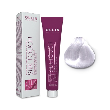 Ollin Professional Безаммиачный стойкий краситель с маслом виноградной косточки Silk Touch, 10/8 светлый блондин жемчужный, 60 мл купить