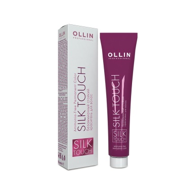Ollin Professional Безаммиачный стойкий краситель с маслом виноградной косточки Silk Touch, 3/0 темный шатен, 60 мл купить