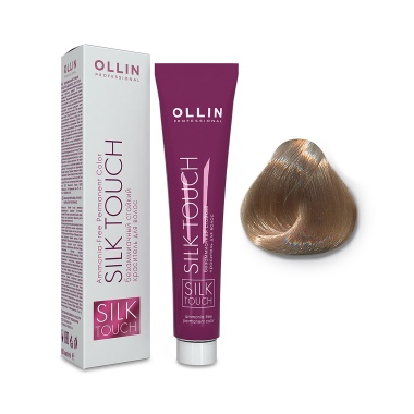 Ollin Professional Безаммиачный стойкий краситель с маслом виноградной косточки Silk Touch, 9/21 блондин фиолетово-пепельный, 60 мл купить