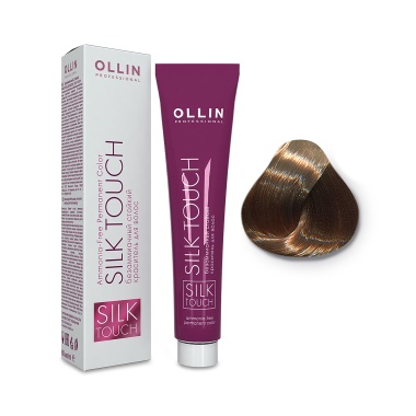 Ollin Professional Безаммиачный стойкий краситель с маслом виноградной косточки Silk Touch, 9/31 блондин золотисто-пепельный, 60 мл купить