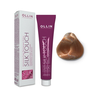 Ollin Professional Безаммиачный стойкий краситель с маслом виноградной косточки Silk Touch, 9/5 блондин махагоновый, 60 мл купить