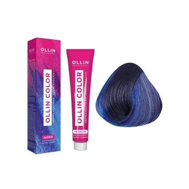 Ollin Professional Перманентная крем-краска для волос Color Fashion Color, Экстра-интенсивный синий, 60 мл купить