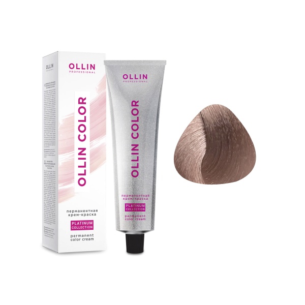 Ollin Professional Перманентная крем-краска для волос Color Platinum Collection, 10/75 светлый блондин коричнево-махагоновый, 100 мл купить