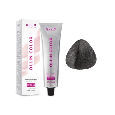 Ollin Professional Перманентная крем-краска для волос Color Platinum Collection, 7/11 русый интенсивно-пепельный, 100 мл купить