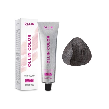 Ollin Professional Перманентная крем-краска для волос Color Platinum Collection, 7/12 русый пепельно-фиолетовый, 100 мл купить