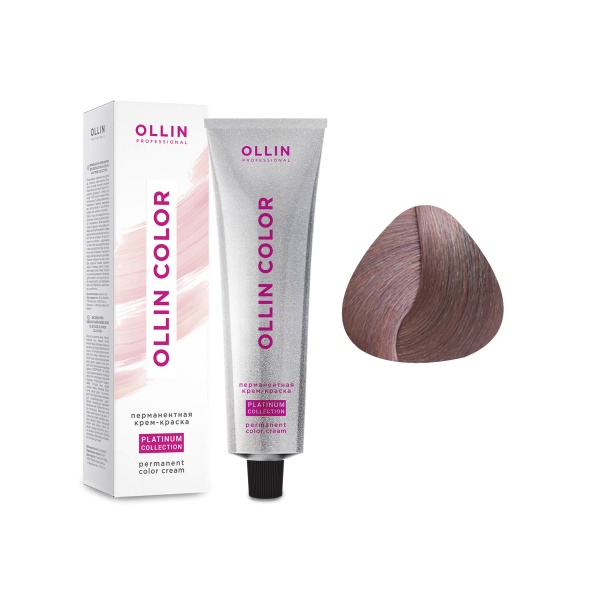 Ollin Professional Перманентная крем-краска для волос Color Platinum Collection, 8/25 светло русый фиолетово-махагоновый, 100 мл купить