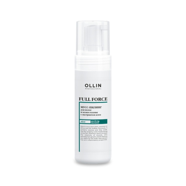 Ollin Professional Мусс-пилинг для волос и кожи головы с экстрактом алоэ Full Force, 150 мл купить