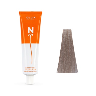 Ollin Professional Перманентная крем-краска для волос N-Joy, 10/73 светлый блондин коричнево–золотистый, 100 мл купить