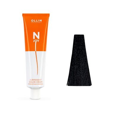 Ollin Professional Перманентная крем-краска для волос N-Joy, 3/12 темный шатен пепельно-фиолетовый, 100 мл купить