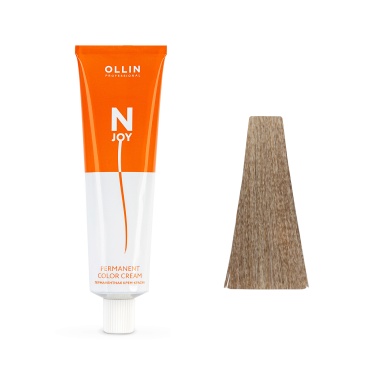 Ollin Professional Перманентная крем-краска для волос N-Joy, 9/0 блондин, 100 мл купить